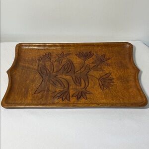 Carved Wooden Tray from Haiti